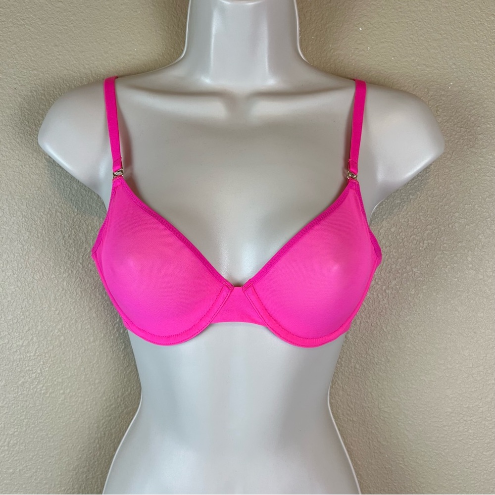 inlyric mesh bra in glitter rose